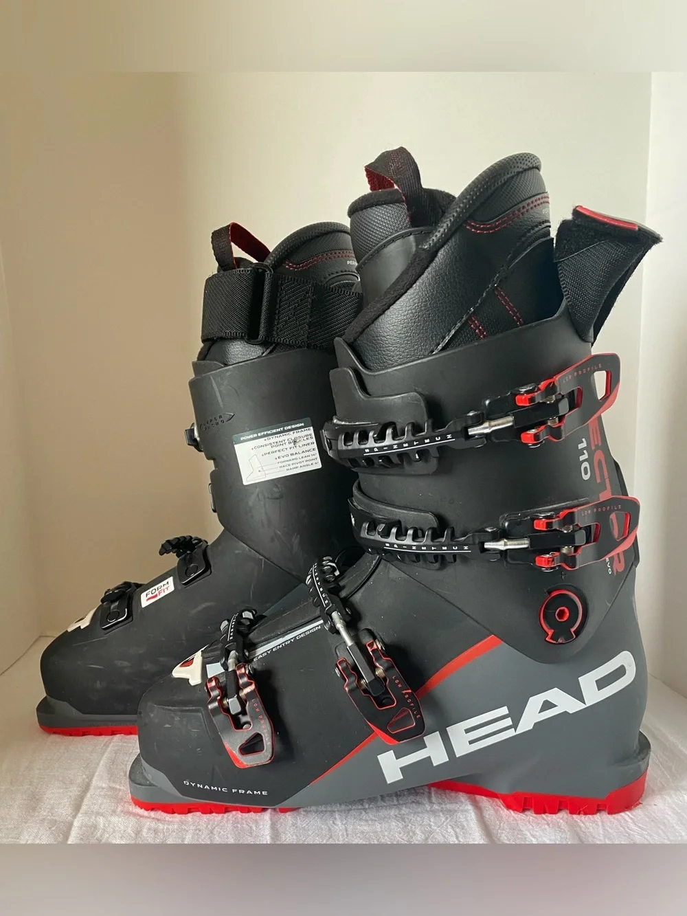 HEAD VECTOR EVO 110 SKI BOOTS MEN SIZE 9.5 / 27.5